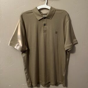 DKNY Beige Collared Top